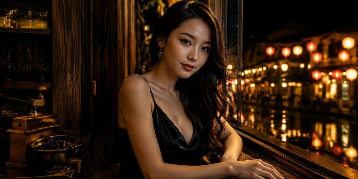 Không gian đăng ký tài khoản 5678 tại Hội An theo phong cách cà phê Việt Nam